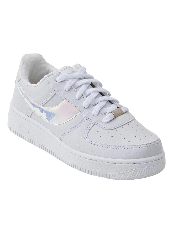 Perfecta - Tênis Casual Branco em Sintético 3