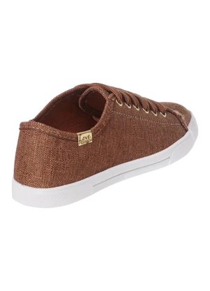 Perfecta - Tênis Casual Caramelo em Tecido - PERFECTA