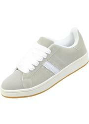 Tnis Casual Cinza em Camura Sinttica