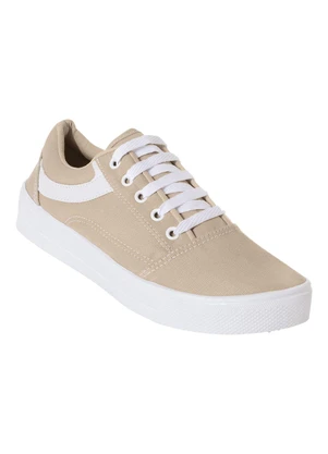 Perfecta - Tênis Casual Nude em Tecido - PERFECTA