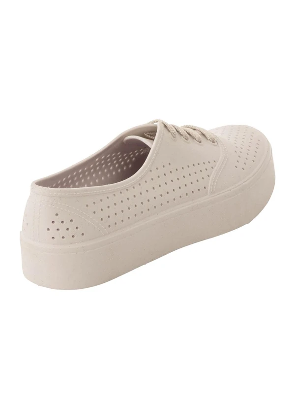 Perfecta - Tênis Casual Off White com Perfuros 2