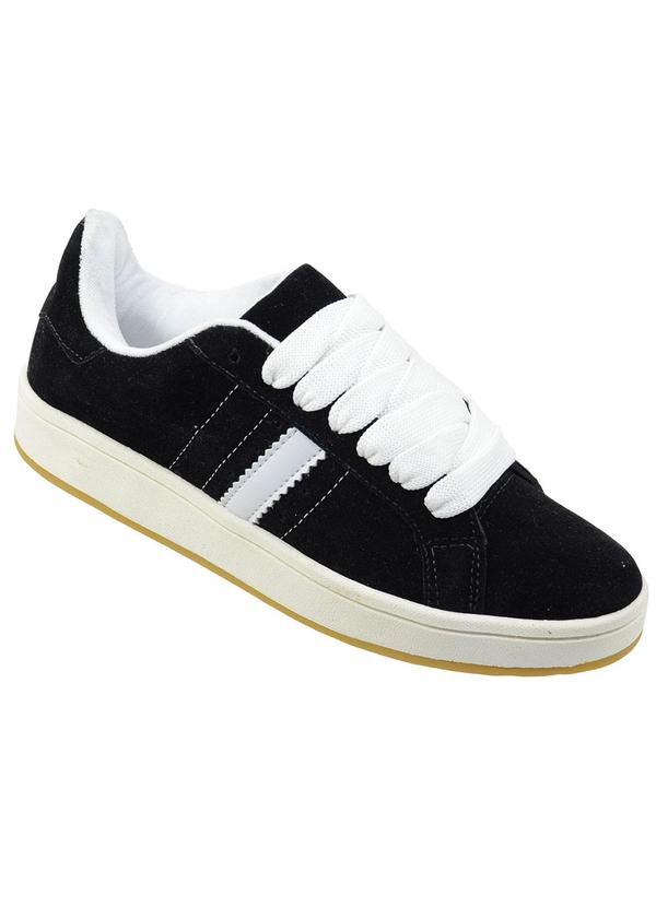 Tnis Casual (Preto) em Camura Sinttica