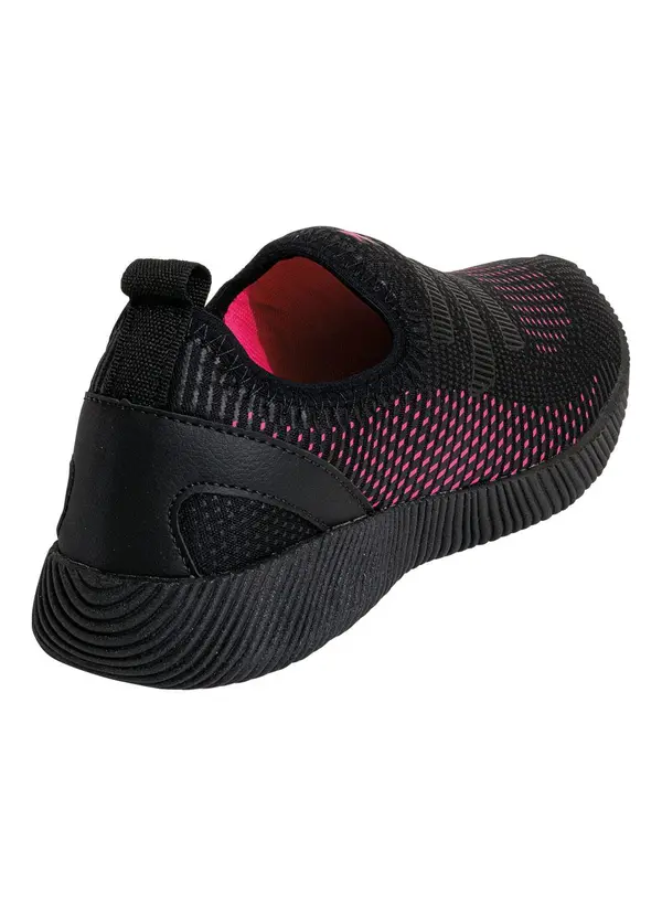 Perfecta - Tênis Esporte Preto em Tecido Modelo Calce Fácil 2