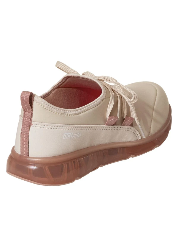Actvitta - Tênis Feminino Actvitta Off White em Tecido 2