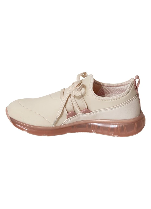 Actvitta - Tênis Feminino Actvitta Off White em Tecido 3