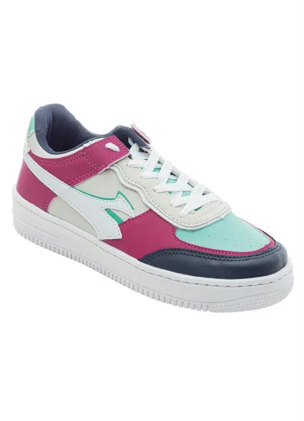 Perfecta - Tênis Feminino Colorido em Sintético
