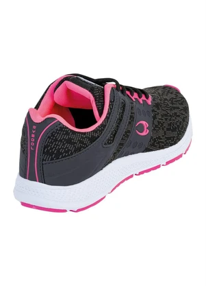 Perfecta - Tênis Feminino Preta e Rosa com Detalhes - PERFECTA