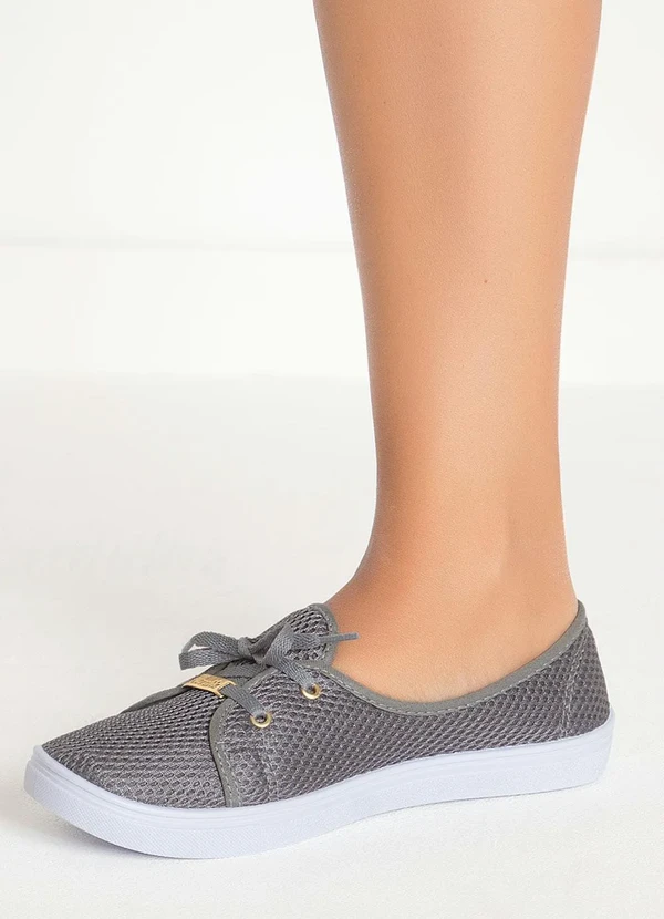 Perfecta - Tênis Grafite em Tecido Mesh 6