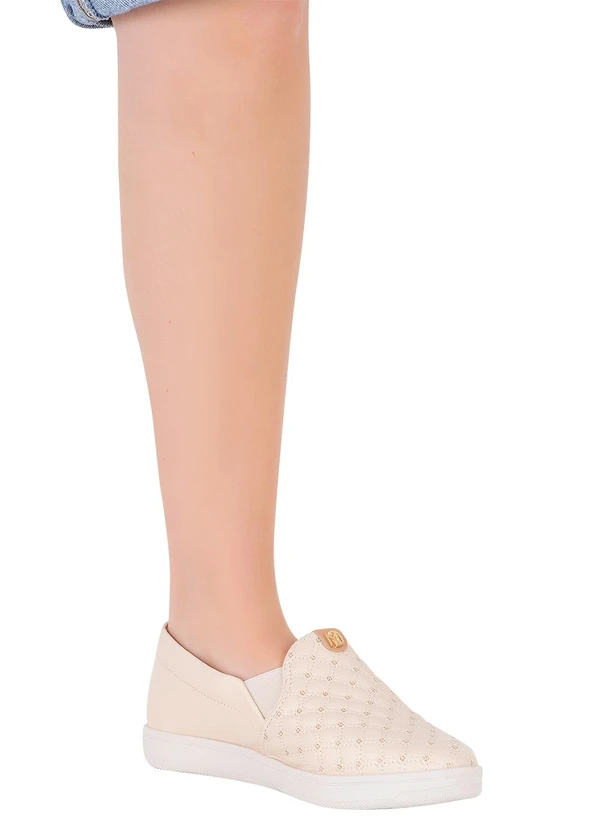 Modare - Tenis Modare Creme em Sintético 4