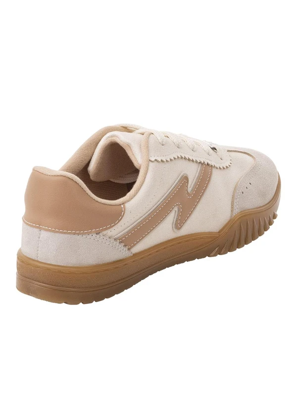 Moleca - Tênis Moleca Branco em Camurça Sintética 3