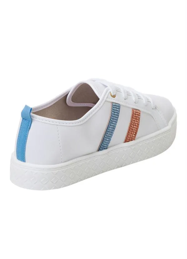 Moleca - Tênis Moleca Branco em Sintético 2