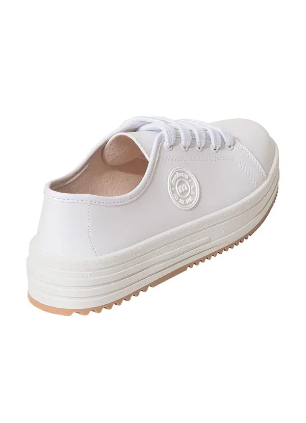 Moleca - Tênis Moleca Branco em Sintético 2