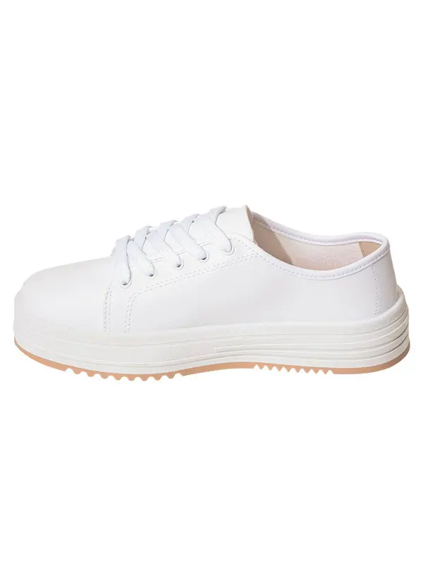 Moleca - Tênis Moleca Branco em Sintético 3