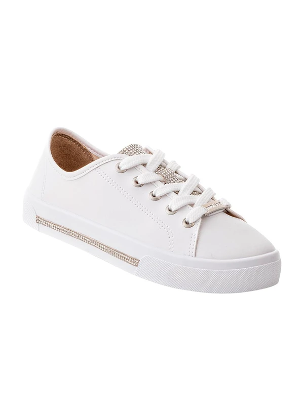 Moleca - Tênis Moleca Branco em Tecido