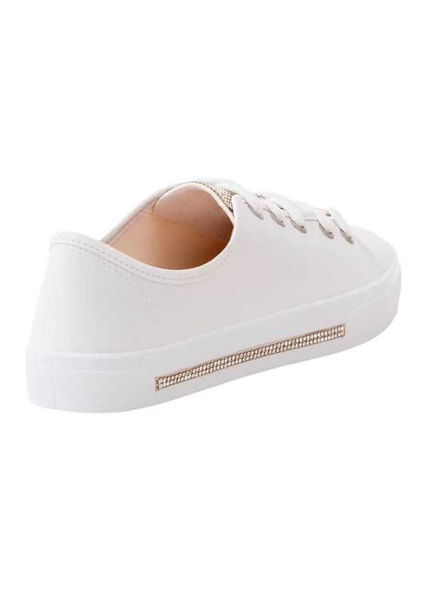 Moleca - Tênis Moleca Branco em Tecido 2