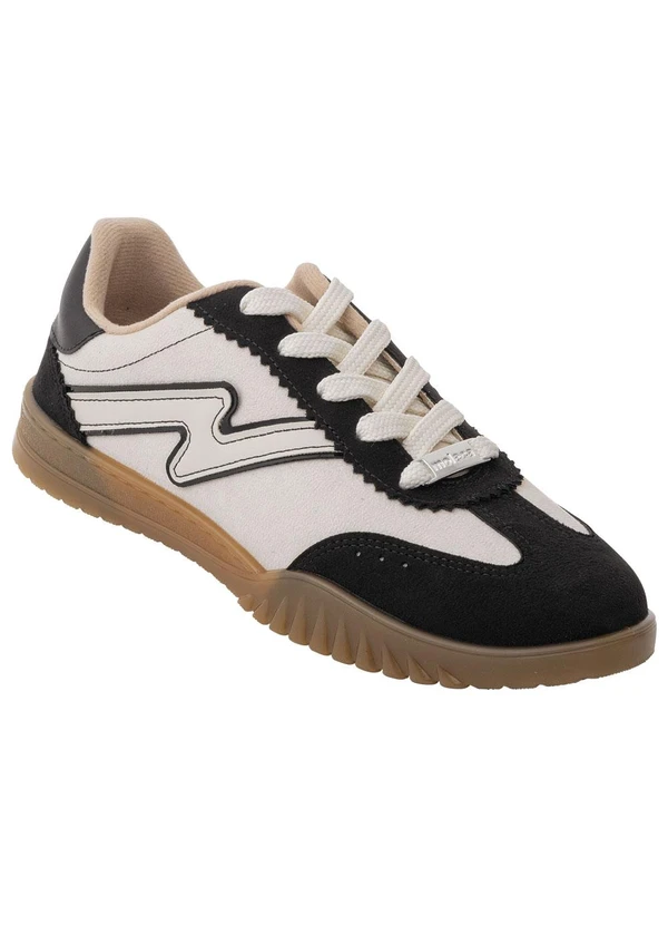 Moleca - Tênis Moleca Branco Off em Camurça Sintética