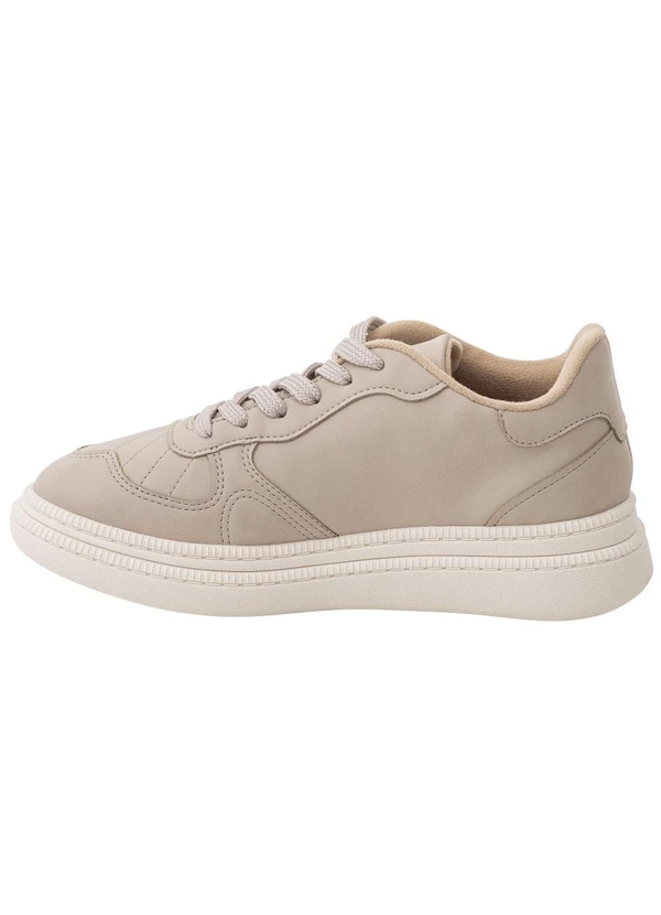 Moleca - Tênis Moleca Cinza em Nobuck 2