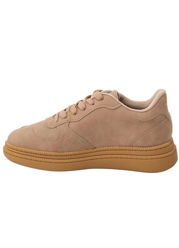 Moleca - Tênis Moleca Nude em Nobuck 2