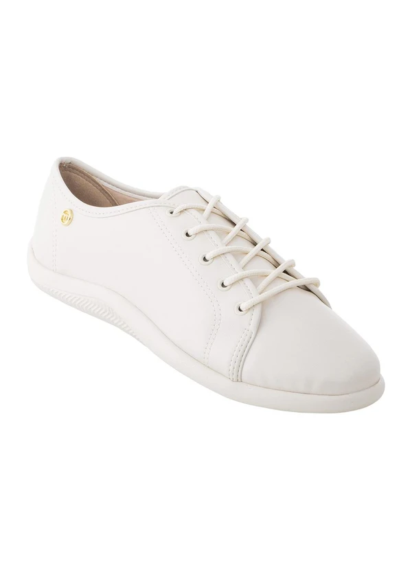 Moleca - Tênis Moleca Off White em Sintético