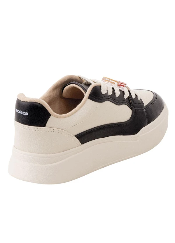 Moleca - Tênis Moleca Off White em Sintético 2