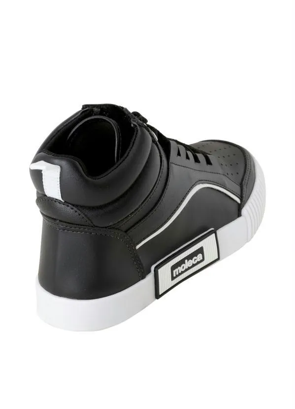 Moleca - Tênis Moleca Preto Cano Médio 2