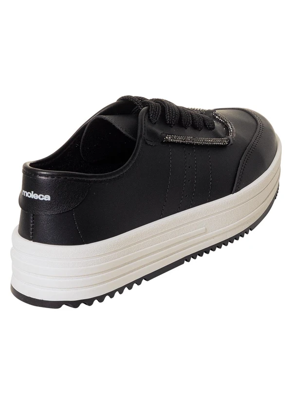 Moleca - Tênis Moleca Preto em Sintético 2