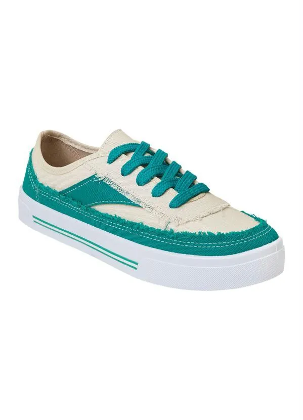 Moleca - Tênis Moleca Verde em Tecido