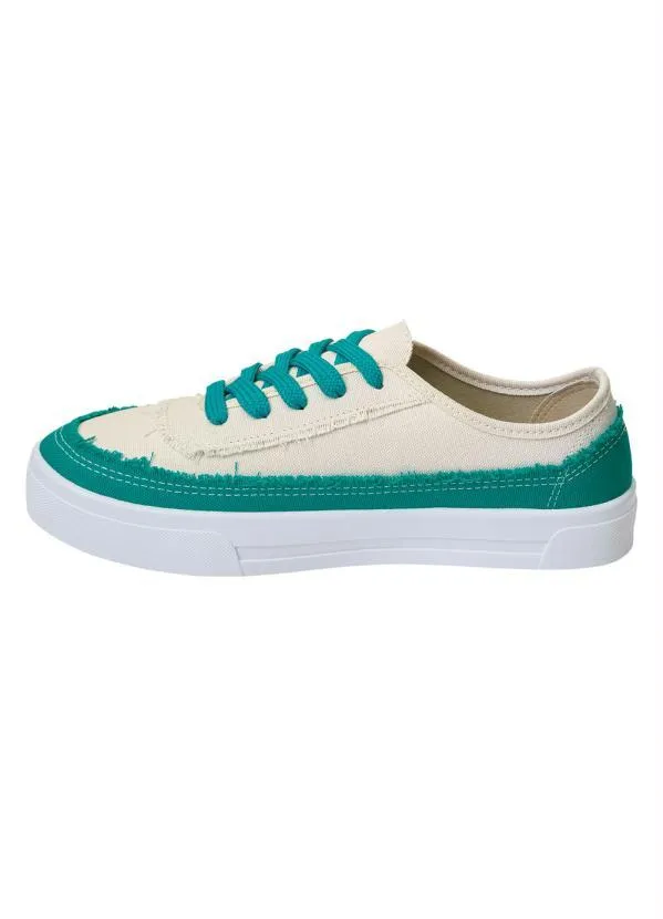 Moleca - Tênis Moleca Verde em Tecido 3