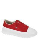 Tênis Moleca Vermelho em Sintético