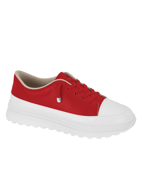 Moleca - Tênis Moleca Vermelho em Sintético