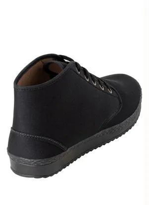 Perfecta - Tênis Preto Cano Médido em Tecido - PERFECTA