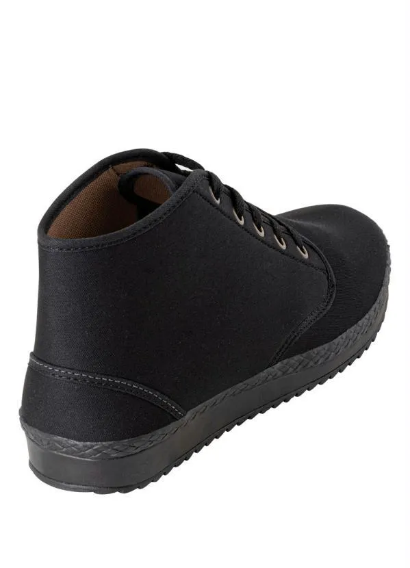 Perfecta - Tênis Preto Cano Médido em Tecido 2