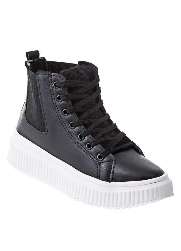 Perfecta - Tênis Preto Cano Médio