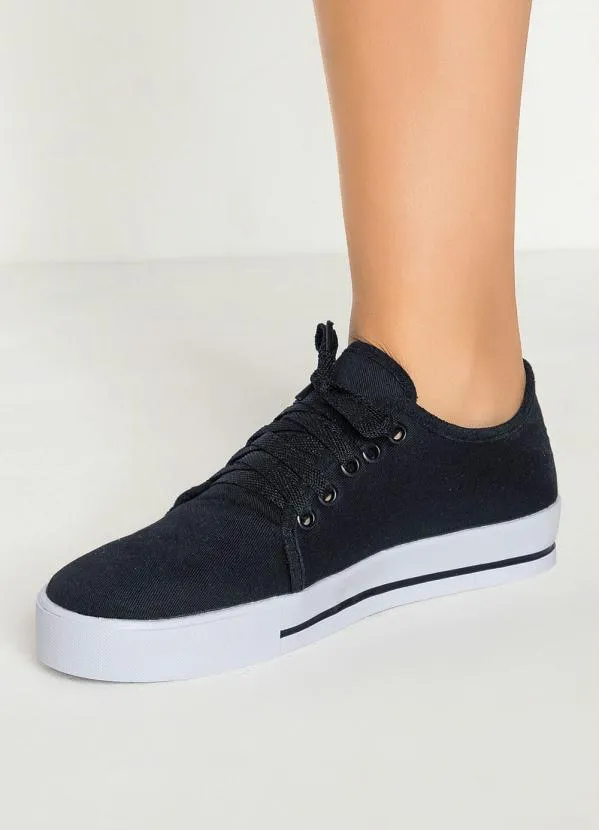 Perfecta - Tênis Preto com Cadarço Extra 6