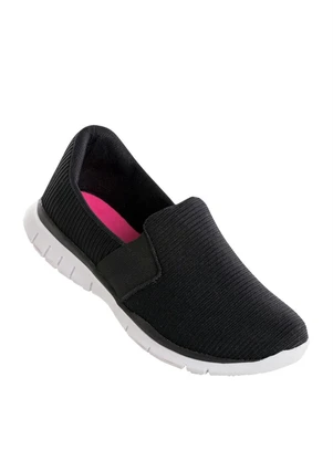 Perfecta - Tênis Preto com Textura e Elástico - PERFECTA