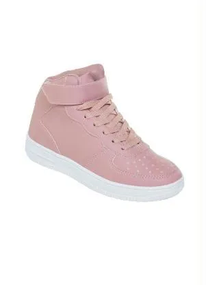 Perfecta - Tênis Rosê Cano Médio com Velcro - PERFECTA