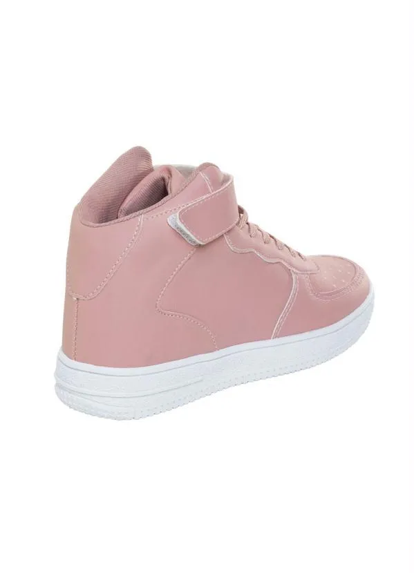 Perfecta - Tênis Rosê Cano Médio com Velcro 2