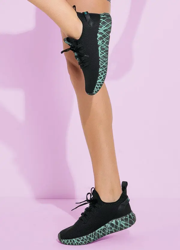 Tênis Verde Água em Tecido Perfecta