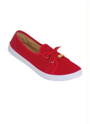 Perfecta - Tênis Vermelho em Tecido Msh - PERFECTA