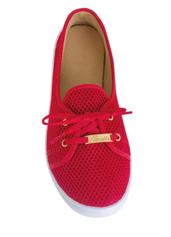 Perfecta - Tênis Vermelho em Tecido Msh 4