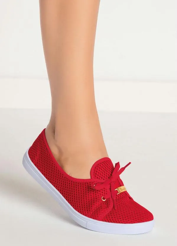 Perfecta - Tênis Vermelho em Tecido Msh 5