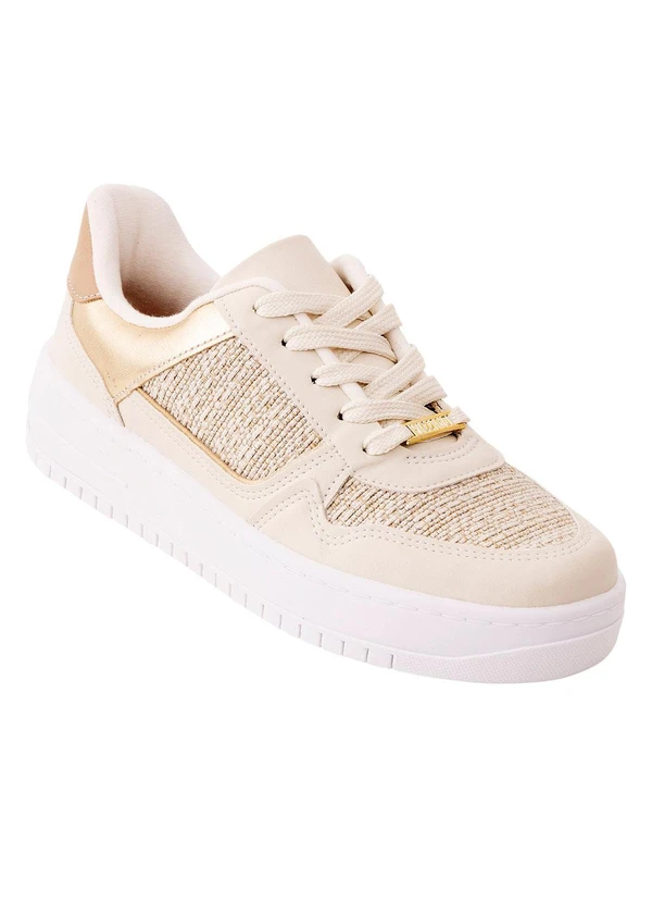 Vizzano Bege Tenis Lancamento Vizzano Tenis Casual Feminino