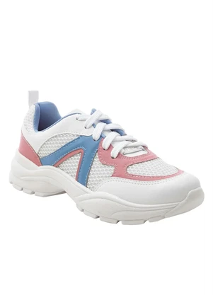 Tênis Vizzano (Branco, Azul e Rosa) em Sintético - VIZZANO