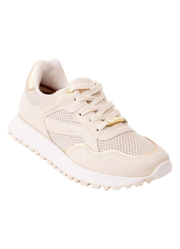 Vizzano - Tênis Vizzano Off White em Sintético e Tecido