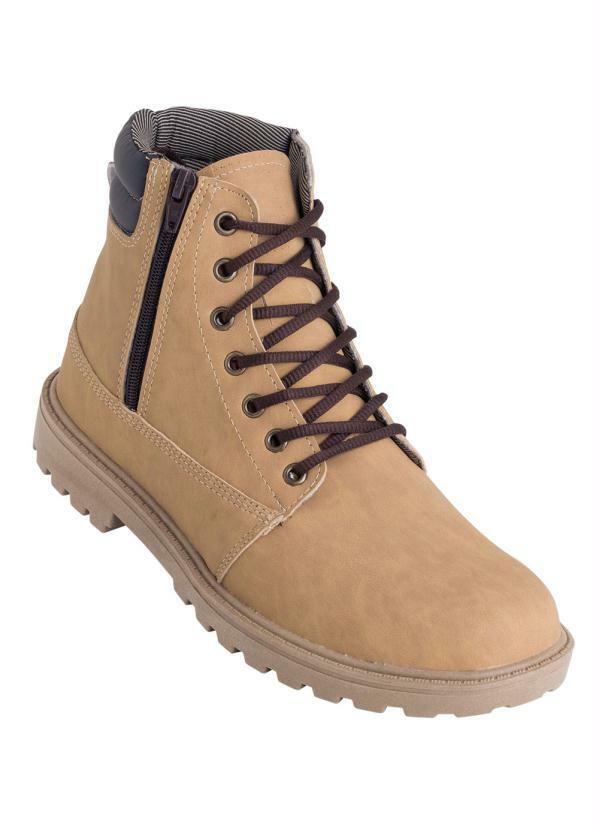 Outlet - Bota Amarela com Zíper Funcional