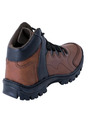 Perfecta - Bota Caramelo com Sola de Borracha Costurada - PERFECTA