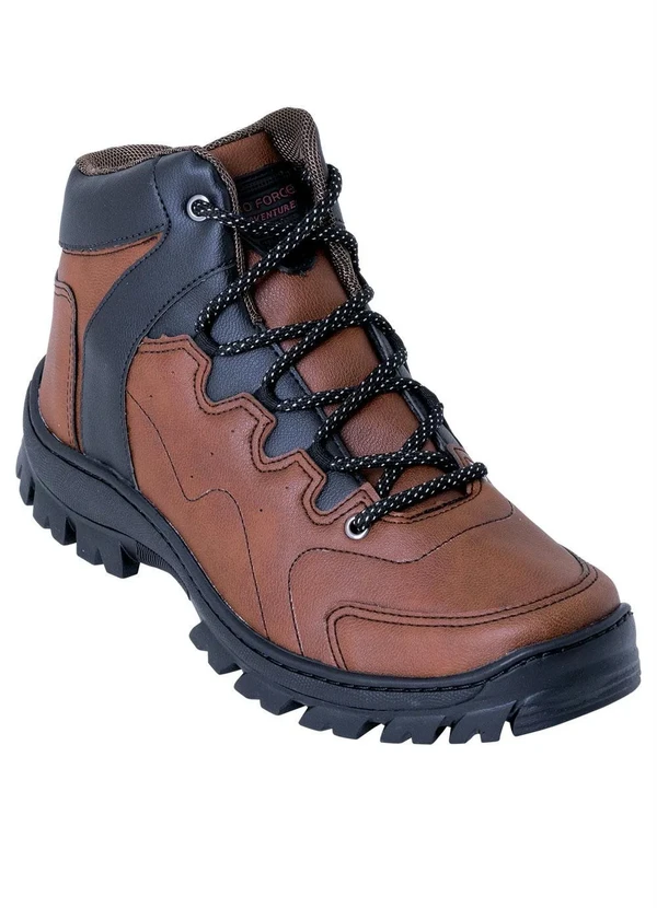 Perfecta - Bota Caramelo com Sola de Borracha Costurada