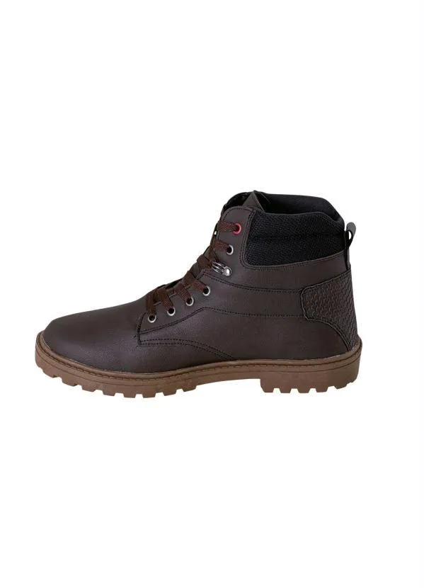 Perfecta - Bota Masculina Café Modelo Cano Alto 3