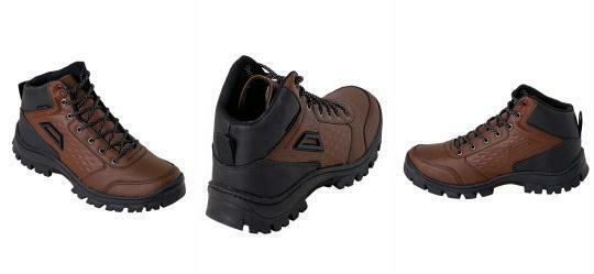 Bota Masculina Castanho em Sinttico