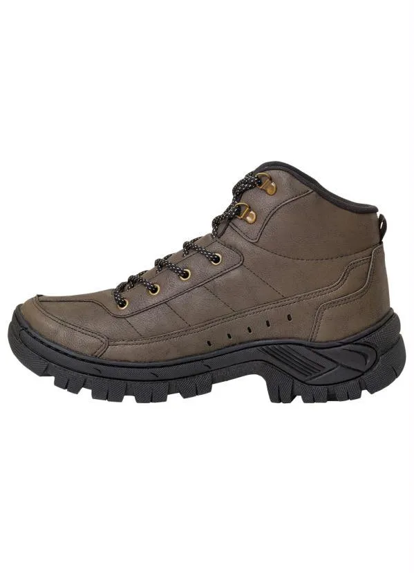 Perfecta - Bota Masculina Castor em Sintético 3